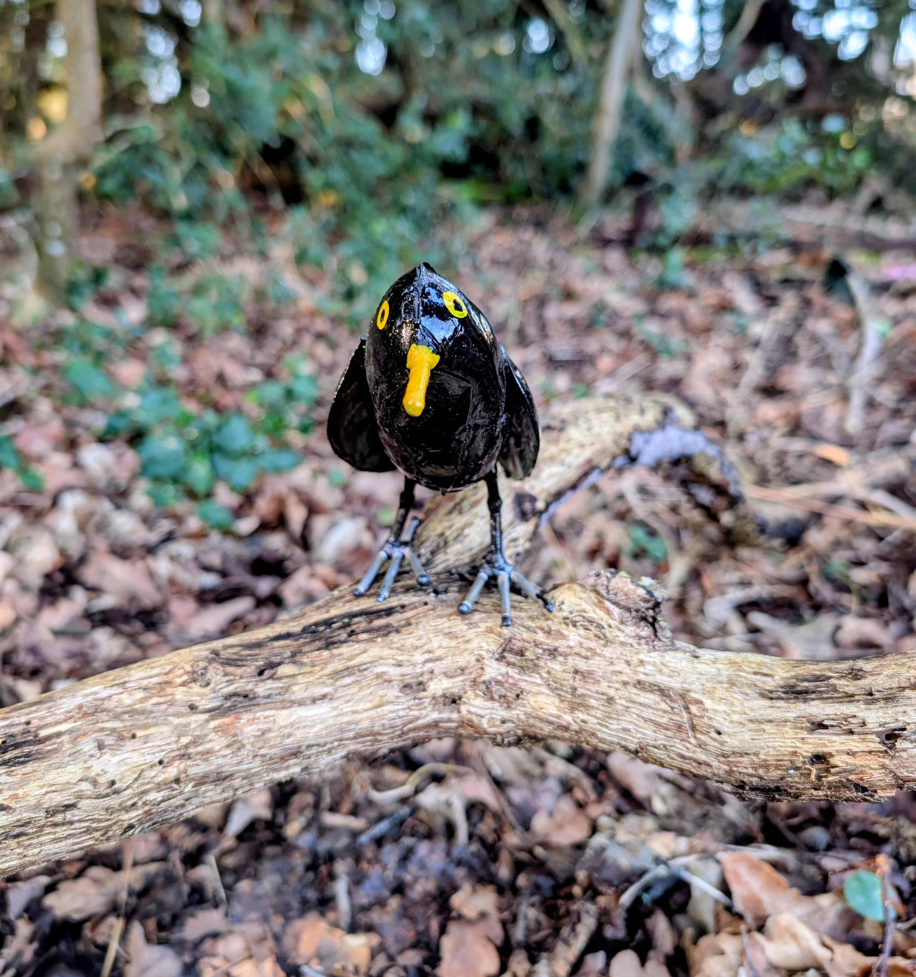 Handmade Blackbird Garden Sculpture - GardenArtz