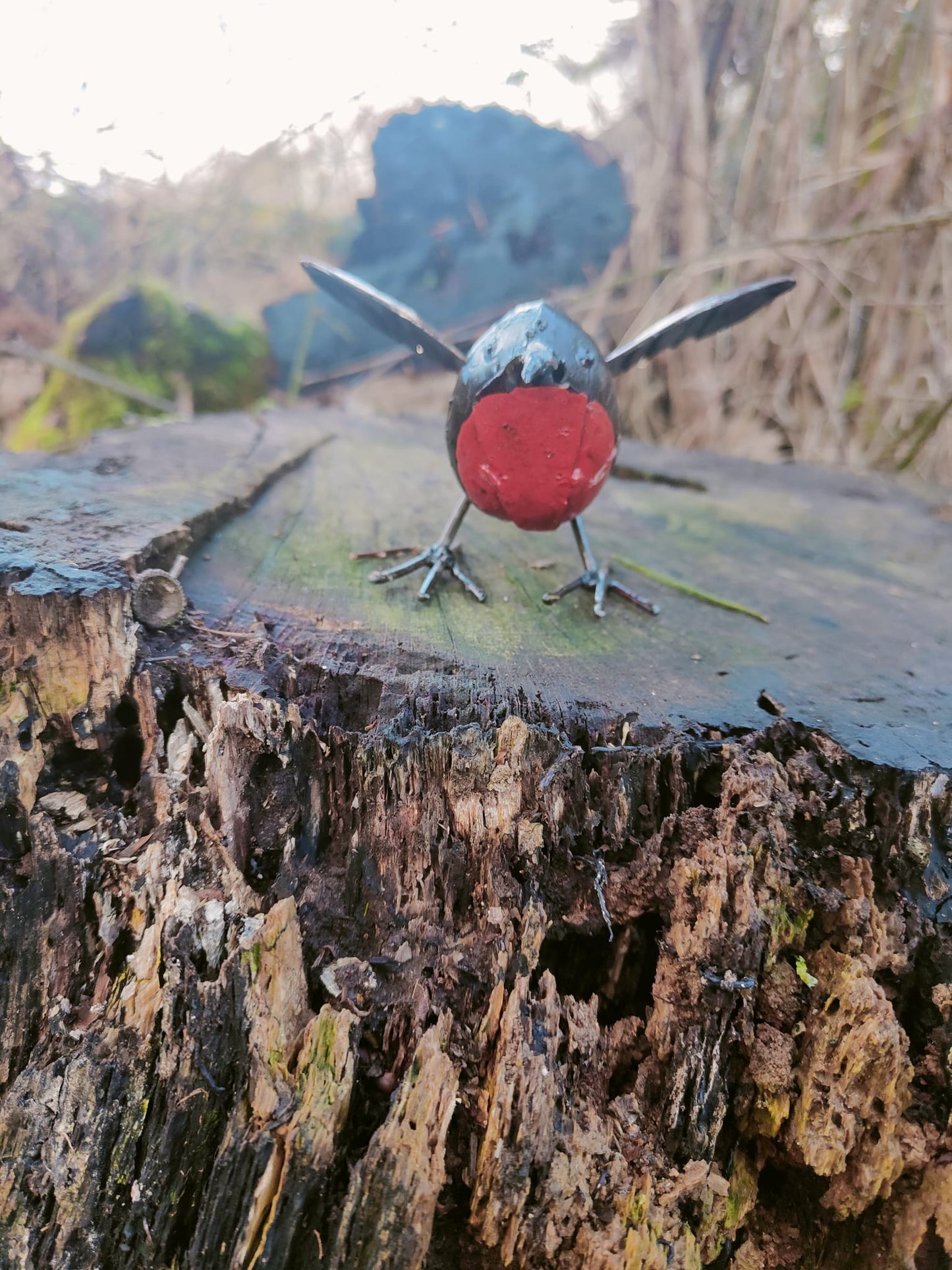 Handmade Metal Robin