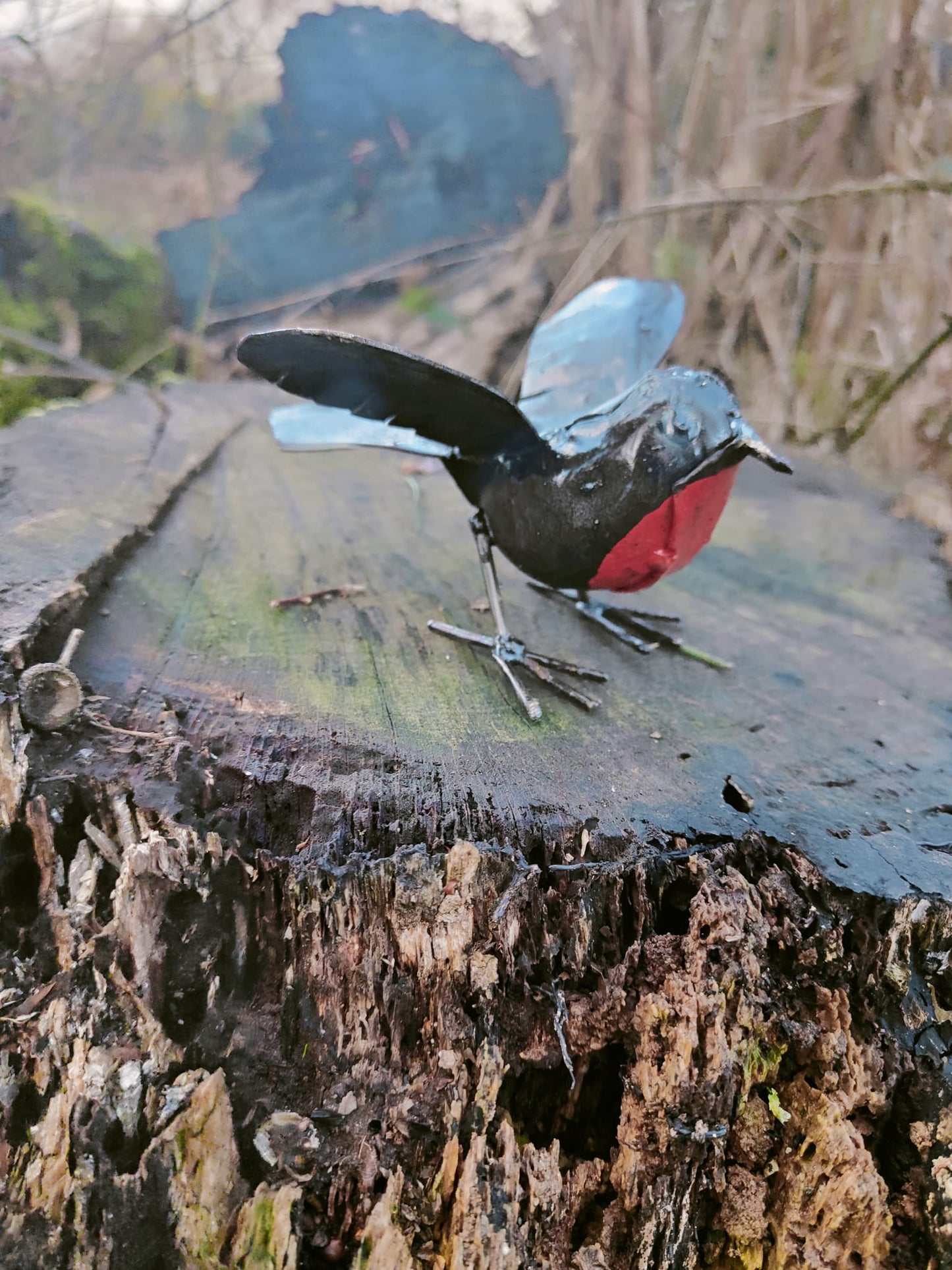 Handmade Metal Robin