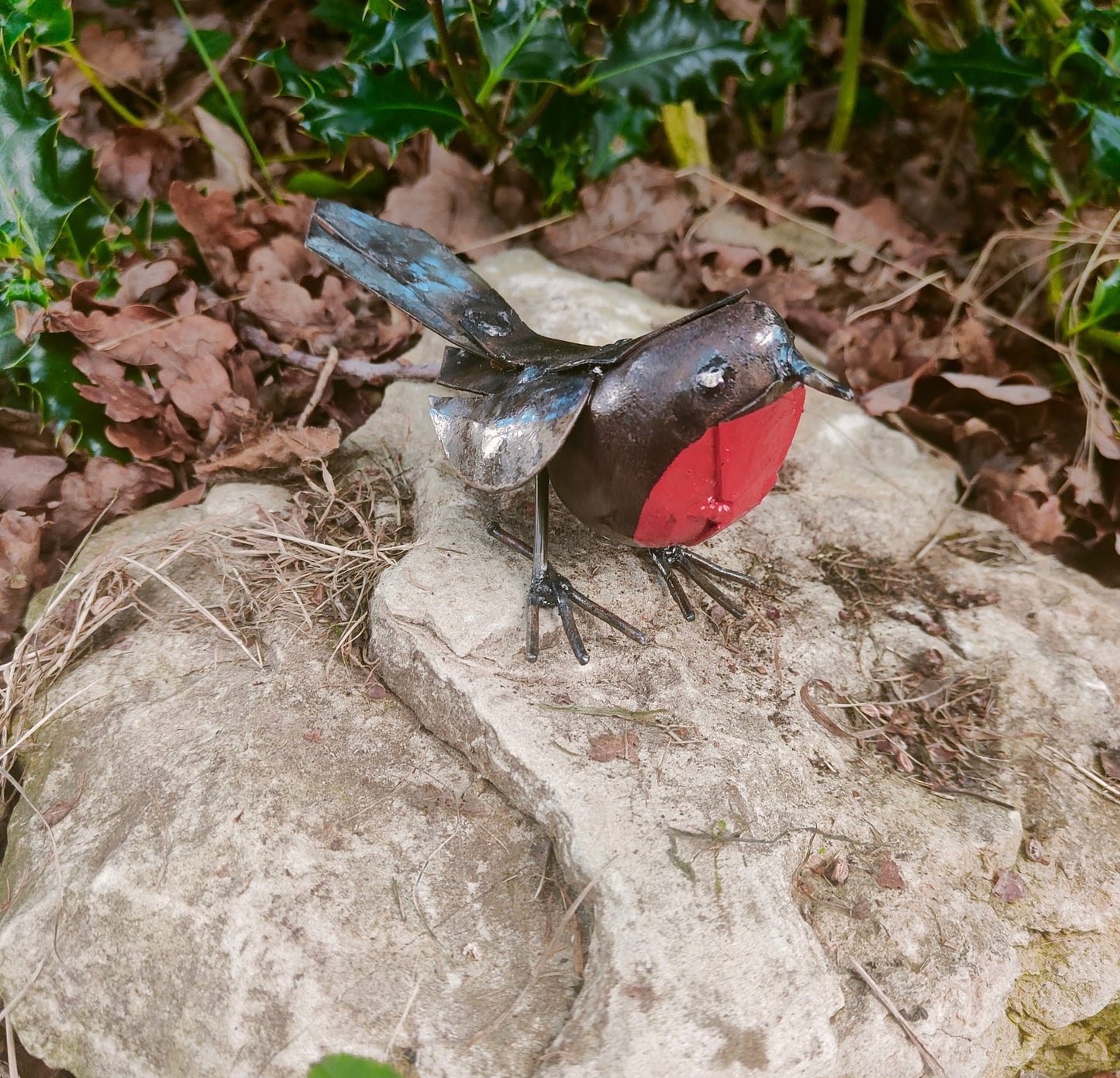Handmade Metal Robin