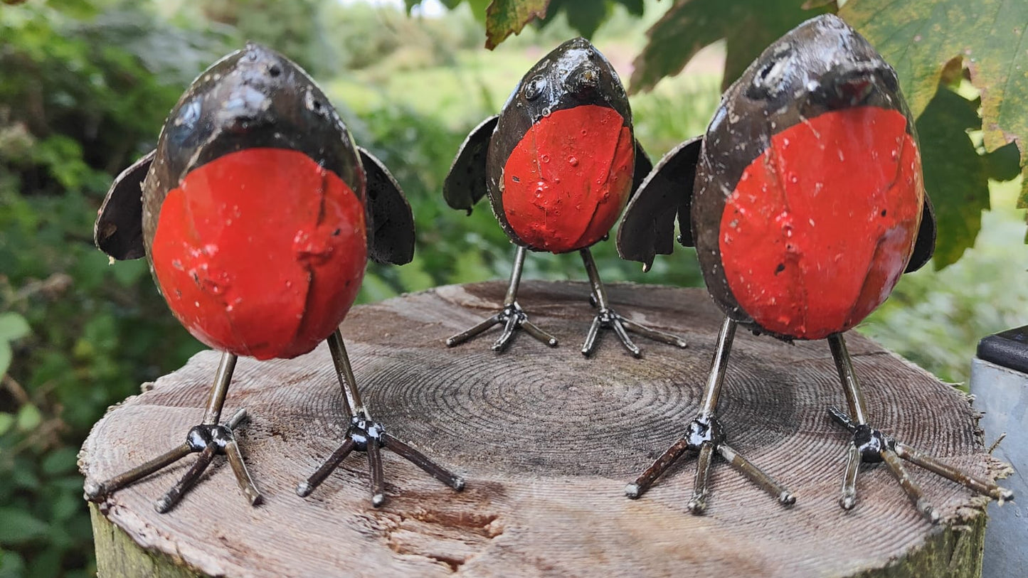 Handmade Metal Robin