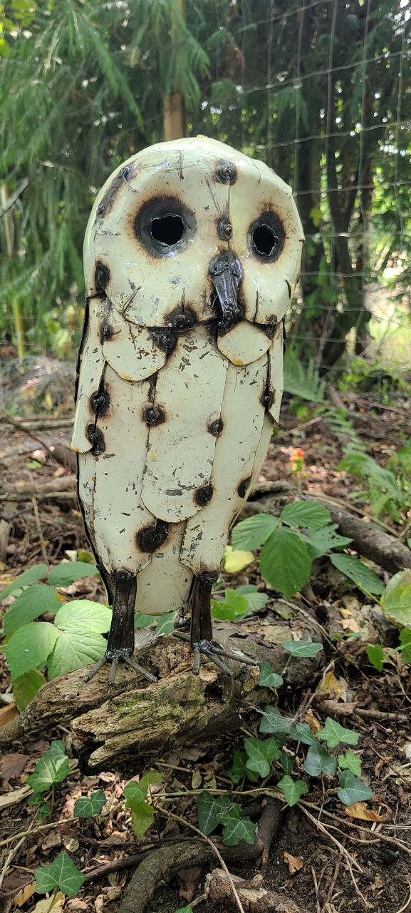 Handmade Single Large White Owl