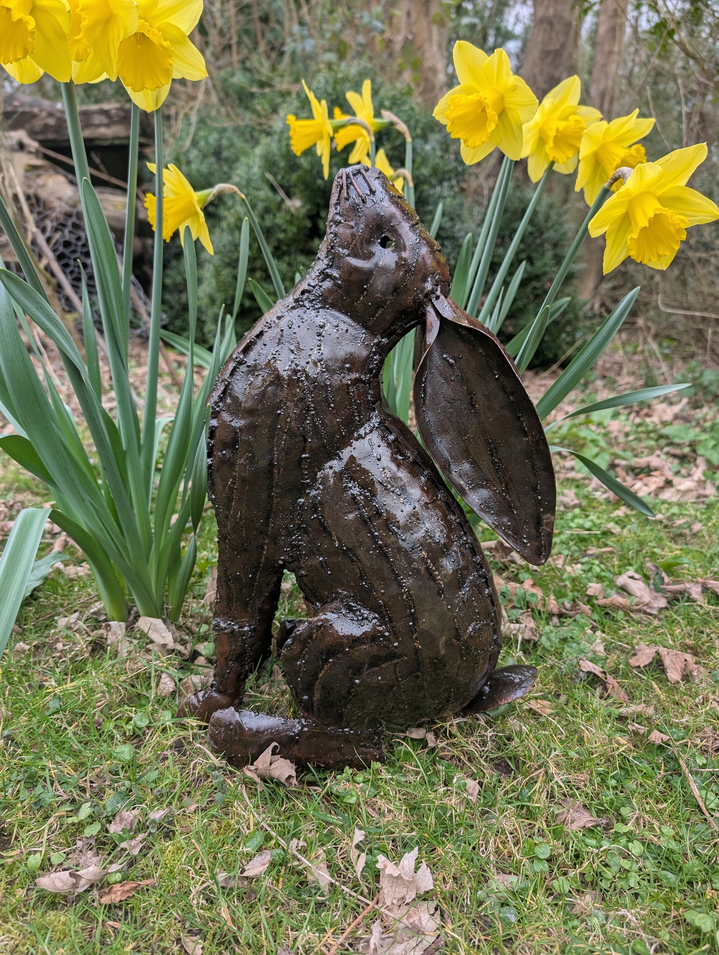 Moon Gazing Hare Recycled & Handmade
